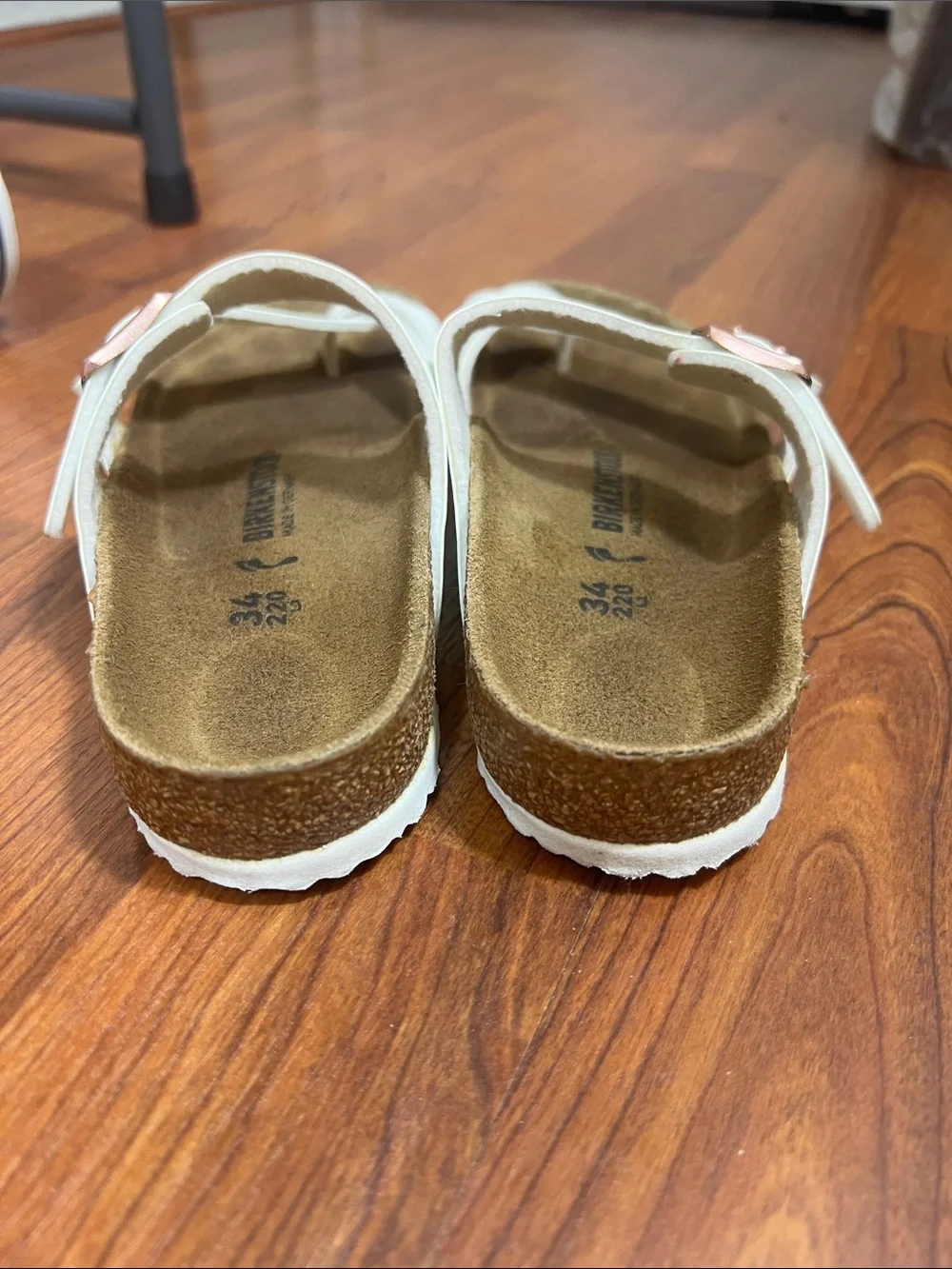 Birkenstock Sz 34 (3 - 3.5 US) Mayari Kids White Sandals